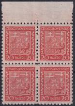 1929, ČSR I, 0250x, Výplatní známky: Státní znak ✶✶ ⊞ o H