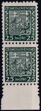 1929, ČSR I, 0251, Výplatní známka: Státní znak ✶✶ ⊟ o D
