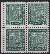 1929, ČSR I, 0251, Výplatní známka: Státní znak ✶✶/✶ ⊞ o L