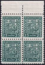 1929, ČSR I, 0251, Výplatní známky: Státní znak ✶✶ ⊞ o H