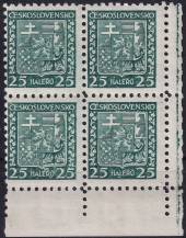 1929, ČSR I, 0251, Výplatní známky: Státní znak ✶✶ ⊞ P D