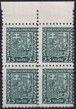 1929, ČSR I, 0251VV, Výplatní známky: Státní znak ✶✶ ⊞ o H