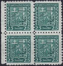1929, ČSR I, 0251VV, Výplatní známky: Státní znak ✶✶ ⊞ o L