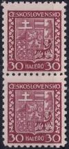 1929, ČSR I, 0252, Výplatní známka: Státní znak ✶✶ ⊟