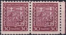 1929, ČSR I, 0252, Výplatní známka: Státní znak ✶✶ ◫ o P
