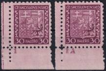 1929, ČSR I, 0252DČ, Výplatní známka: Státní znak ✶✶ L D