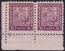 1929, ČSR I, 0252DČ, Výplatní známka: Státní znak ✶✶ ⊟ L D