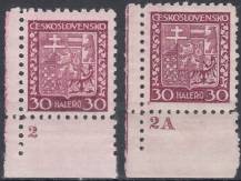 1929, ČSR I, 0252DČ, Výplatní známka: Státní znak ✶✶ L D