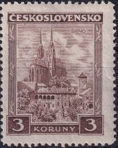 1929, ČSR I, 0254, Výplatní známka: Města a krajiny - Brno ✶✶