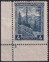 1929, ČSR I, 0255, Výplatní známka: Města a krajiny - Vysoké Tatry ✶✶ DČ L D