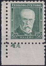 1930, ČSR I, 0258II, Výplatní známka: T. G. Masaryk (nový portrét) ✶✶ DČ L D