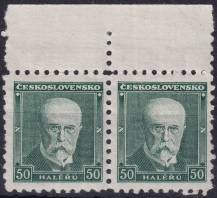 1930, ČSR I, 0258II, Výplatní známka: T. G. Masaryk (nový portrét) ✶✶ ◫ o H