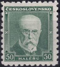1930, ČSR I, 0258II, Výplatní známka: T. G. Masaryk (nový portrét) ✶✶