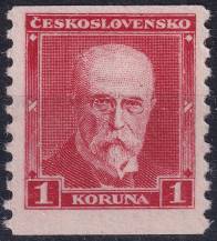 1930, ČSR I, 0260A, Výplatní známka: T. G. Masaryk (nový portrét) ✶✶