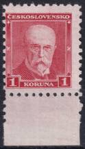 1930, ČSR I, 0260VV, Výplatní známka: T. G. Masaryk (nový portrét) ✶✶ o D