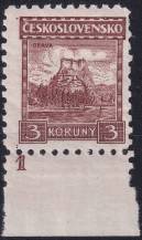 1931, ČSR I, 0224DČ, Výplatní známka: Hrady, krajiny, města - Orava ✶ o D