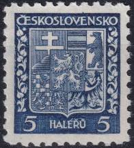 1931, ČSR I, 0248, Výplatní známka: Státní znak ✶✶