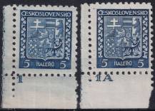 1931, ČSR I, 0248, Výplatní známka: Státní znak ✶ DČ L D
