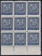 1931, ČSR I, 0248, Výplatní známky: Státní znak ✶✶ ⊞ o D