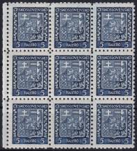 1931, ČSR I, 0248, Výplatní známky: Státní znak ✶✶ ⊞ o L