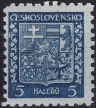 1931, ČSR I, 0248a, Výplatní známka: Státní znak ✶✶