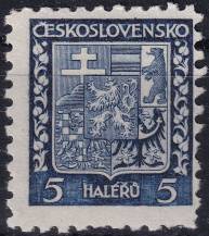 1931, ČSR I, 0248VV, Výplatní známka: Státní znak ✶✶