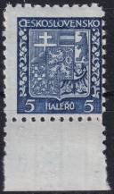 1931, ČSR I, 0248VV, Výplatní známka: Státní znak ✶✶ o D