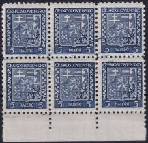 1931, ČSR I, 0248VV, Výplatní známky: Státní znak ✶✶ ⊞ o D