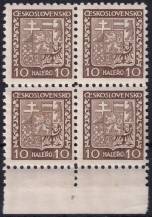 1931, ČSR I, 0249, Výplatní známka: Státní znak ✶✶/✶ ⊞ o D