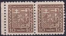 1931, ČSR I, 0249, Výplatní známka: Státní znak ✶ ◫ o L