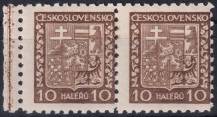 1931, ČSR I, 0249VV, Výplatní známka: Státní znak ✶ ◫ o L