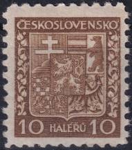 1931, ČSR I, 0249x, Výplatní známka: Státní znak ✶✶