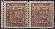 1931, ČSR I, 0249x, Výplatní známka: Státní znak ✶✶ ⊟ o L