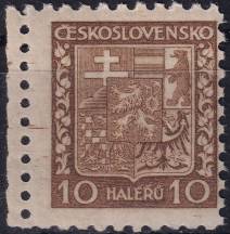 1931, ČSR I, 0249x, Výplatní známka: Státní znak ✶✶ o L