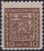 1931, ČSR I, 0249xVV, Výplatní známka: Státní znak ✶✶