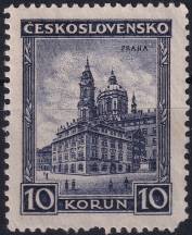 1931, ČSR I, 0257a, Výplatní známka: Města a krajiny - Praha ✶✶