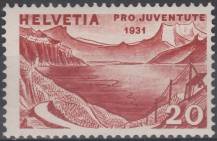 1931, Švýcarsko, 0248, Pro Juventute: Krajiny, **