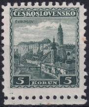 1932, ČSR I, 0267, Výplatní známka: Hrady - Český Krumlov ✶✶ o D ú