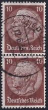 1933, Deutsches Reich, 0486, Výplatní známka: Paul von Hindenburg v medailonu (II) - Paul von Hindenburg (1847-1934), 2. říšský prezident ⊙  ⊟ 