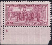 1934, ČSR I, 0277, 20. výročí vzniku čs. branné moci: přísaha roty Nazdar v Bayonne ✶✶ DČ L D