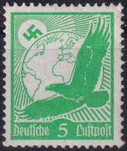 1934, Deutsches Reich, 0529x, Letecká poštovní známka: orel skalní ✶