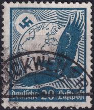 1934, Deutsches Reich, 0532, Letecká poštovní známka: Orel Skalní  ⊙
