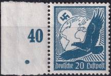 1934, Deutsches Reich, 0532xp, Letecká poštovní známka: Orel Skalní  ✶  o L
