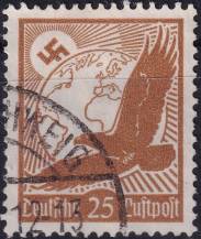 1934, Deutsches Reich, 0533, Letecká poštovní známka: Orel Skalní  ⊙