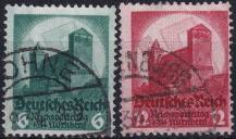 1934, Deutsches Reich, 0546/0547, Říšský stranický sjezd, Norimberk   ⊙