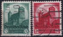 1934, Deutsches Reich, 0546/0547, Říšský stranický sjezd, Norimberk   ⊙