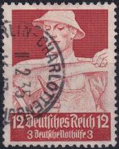 1934, Deutsches Reich, 0561, Německá pomoc v nouzi: Povolání - Sedlák  ⊙
