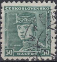 1935, ČSR I, 0291, Výplatní známka: Portréty - M. R. Štefánik ⊙