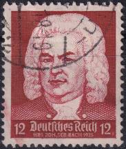 1935, Deutsches Reich, 0574, 250. výročí narození Johanna Sebastiana Bacha ⊙