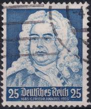 1935, Deutsches Reich, 0575, 250. výročí narození Georga Friedricha Händela ⊙